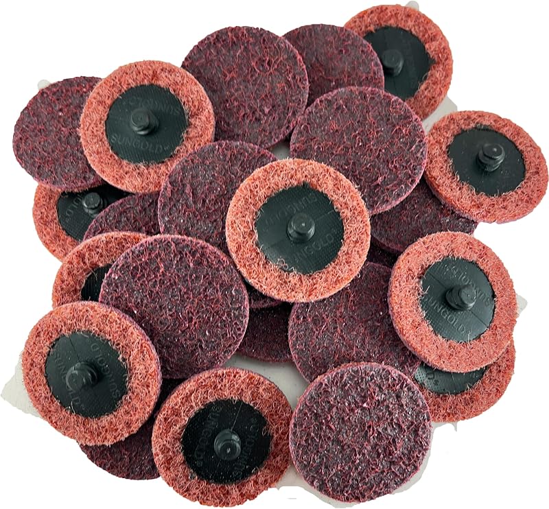 Disco cambio rápido no tejido tipo R 3pulg granate 25/caja