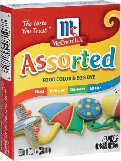 Surtido colores alimentarios tinte huevos 1oz
