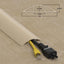 Ocultacables piso 4ft cubiertas PVC suave para cables suelo
