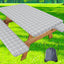 Mantel picnic poliéster elástico ajustable 5ft gris