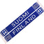 Bufanda punto fútbol Finlandia blanco azul