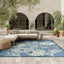 Alfombra azul 7x10pulg x 10x6pulg dormitorio sala