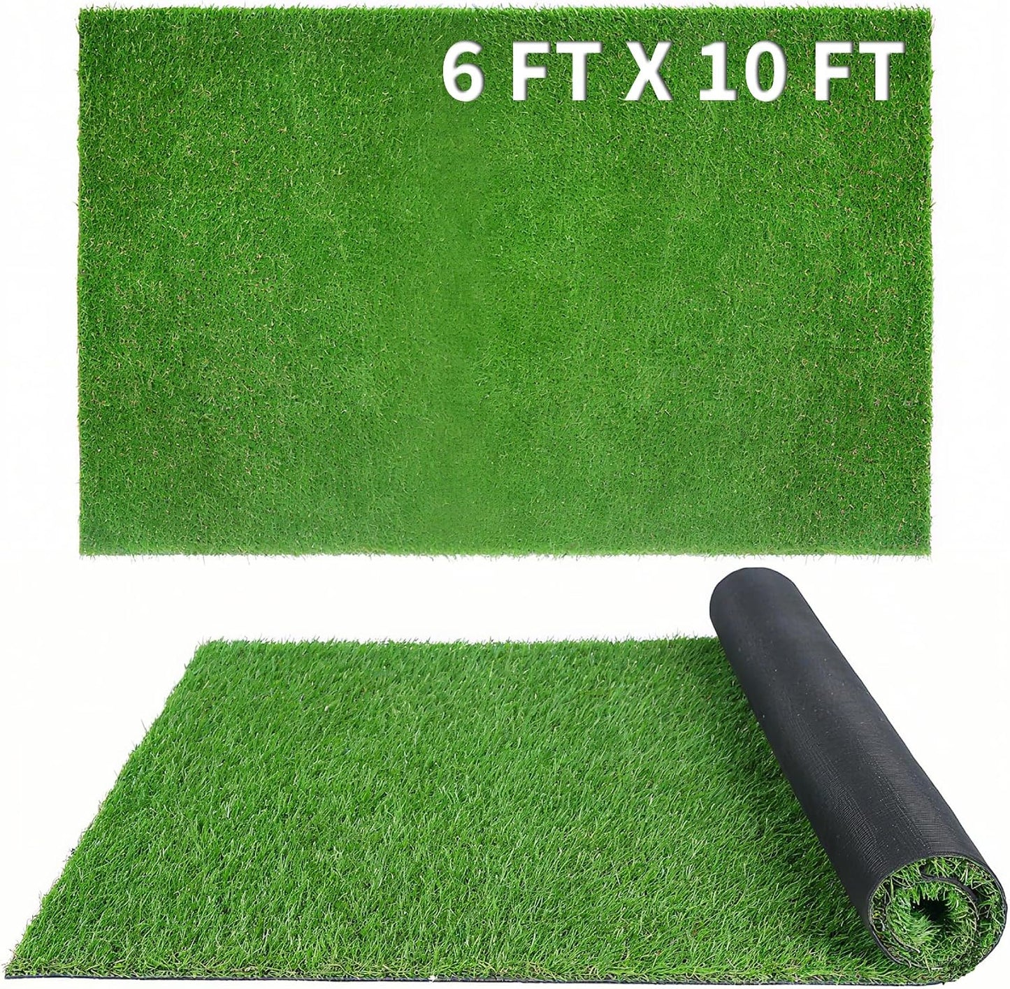 Alfombra césped artificial 6x10ft interior y exterior