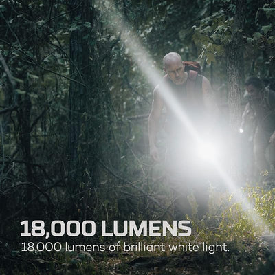 Linterna magnética 18000 lúmenes 5 modos impermeable recargable