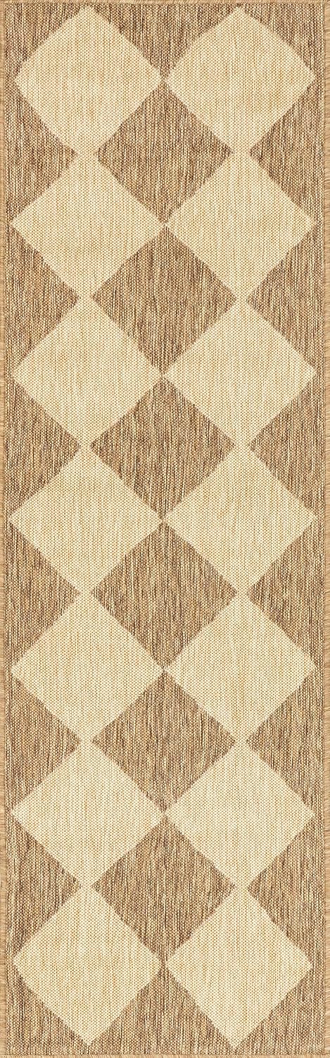 Alfombra patio interior/exterior 2x8ft suave resistente