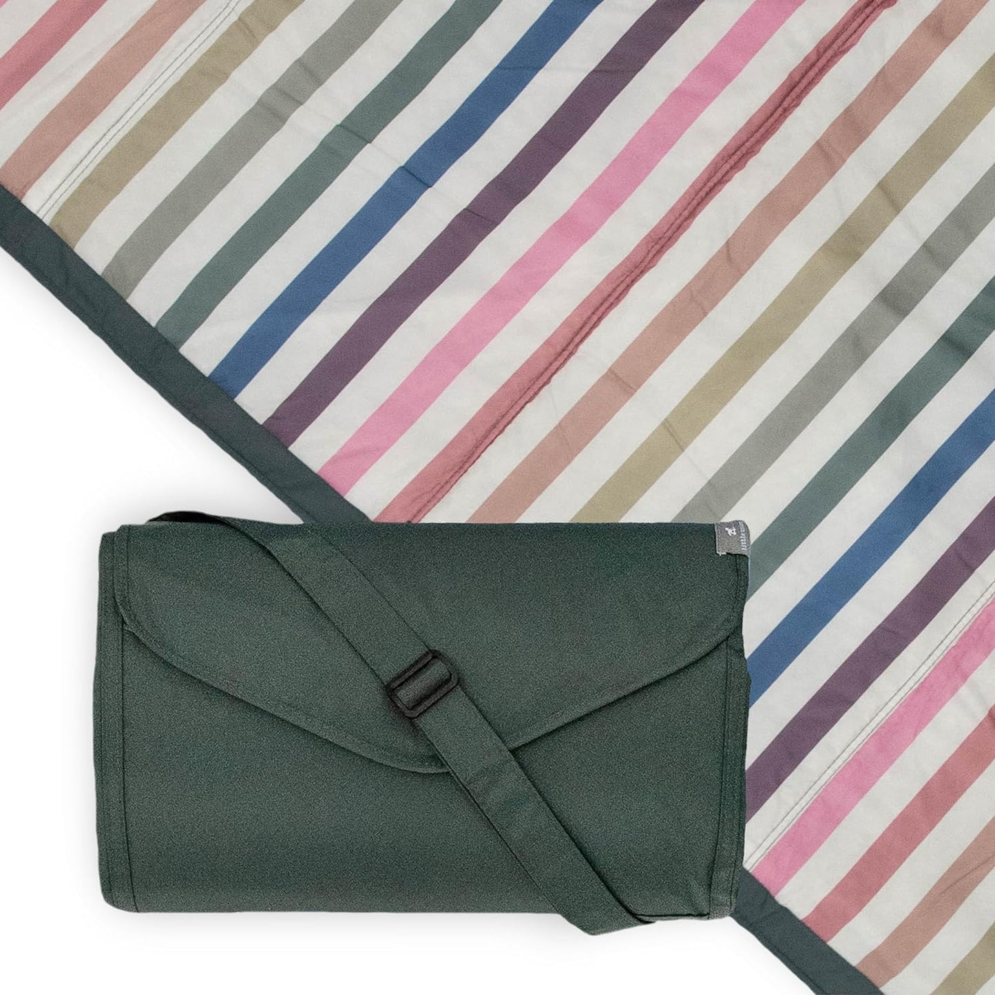 Manta rayas colores poliéster impermeable para niños 5x7ft