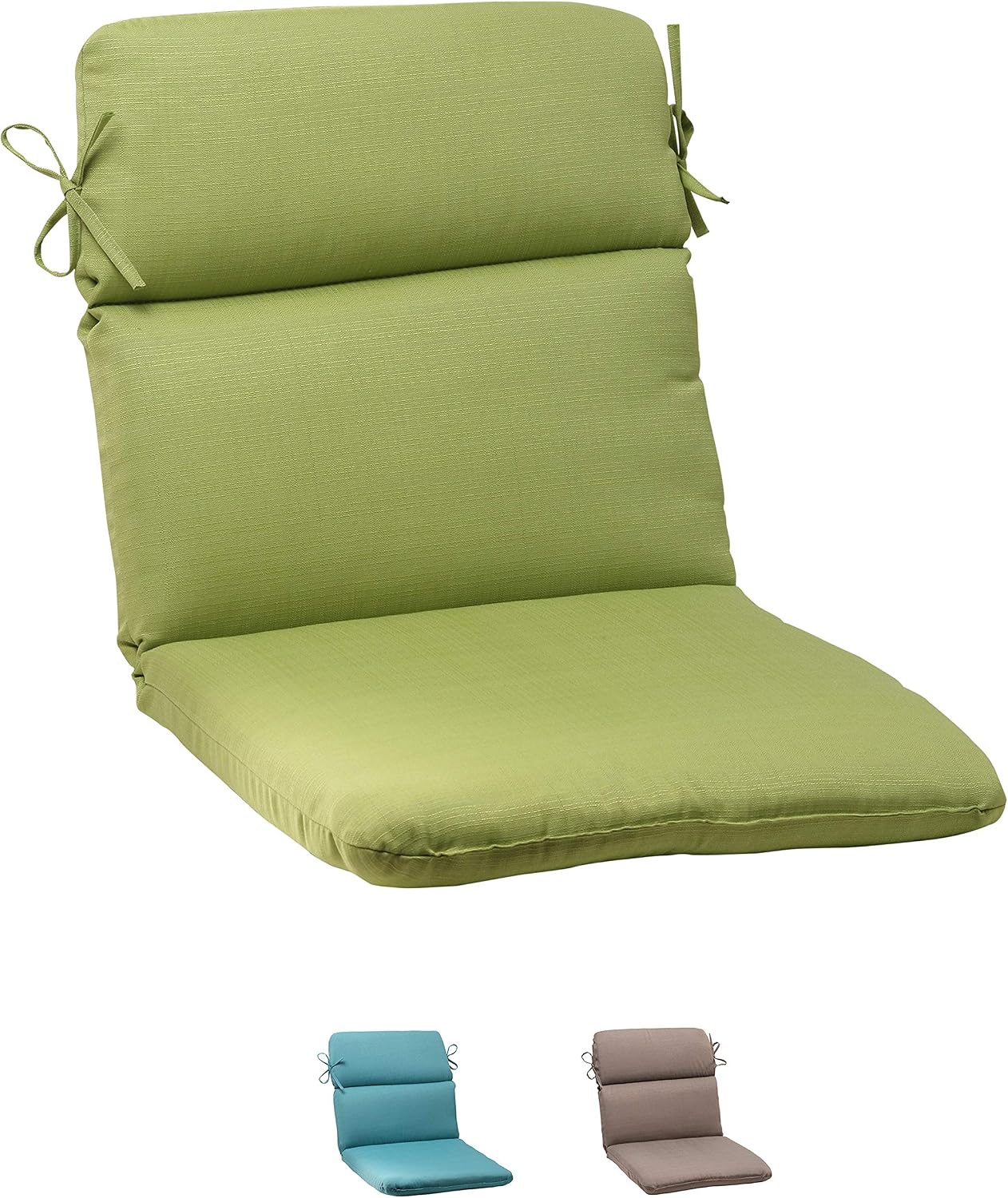 Cojín silla una pieza 40.5x21" resistente verde