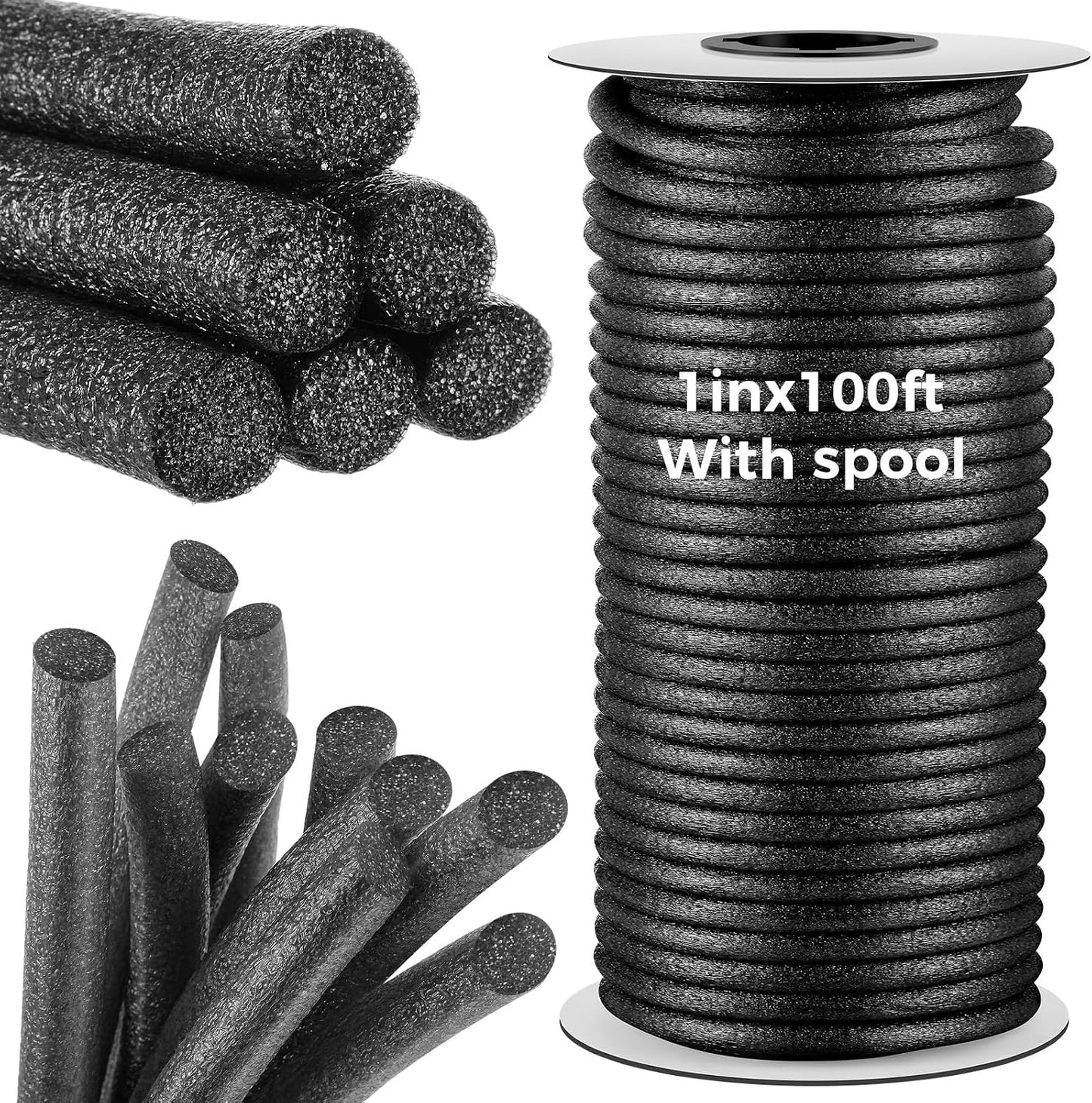 Varilla respaldo espuma 1pulg x100ft relleno grietas