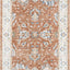 Alfombra lavable marfil óxido 7x9ft dormitorio sala comedor