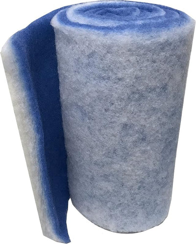 Almohadilla filtro doble capa 12x72pulg azul/blanco
