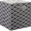 Papelera plegable lados duros olas negro grande