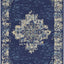 Alfombra 2x4ft dormitorio sala comedor azul marino