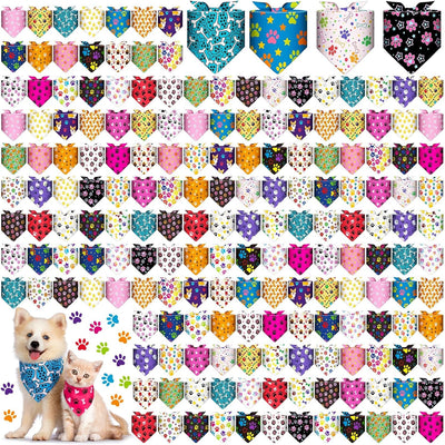 180 Bandanas para Perro Ajustables Lavables Arcoíris