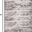 Alfombra rectangular 5x3ft x 7x10ft color carbón/marfil