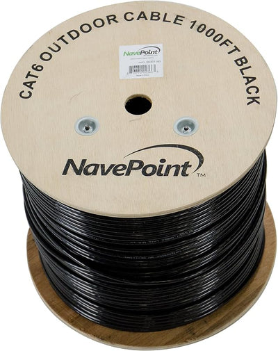 Cable Ethernet CAT6 UTP HDPE 1000ft Negro