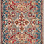 Alfombra área 2x3ft diseño oriental gris pardo y azul