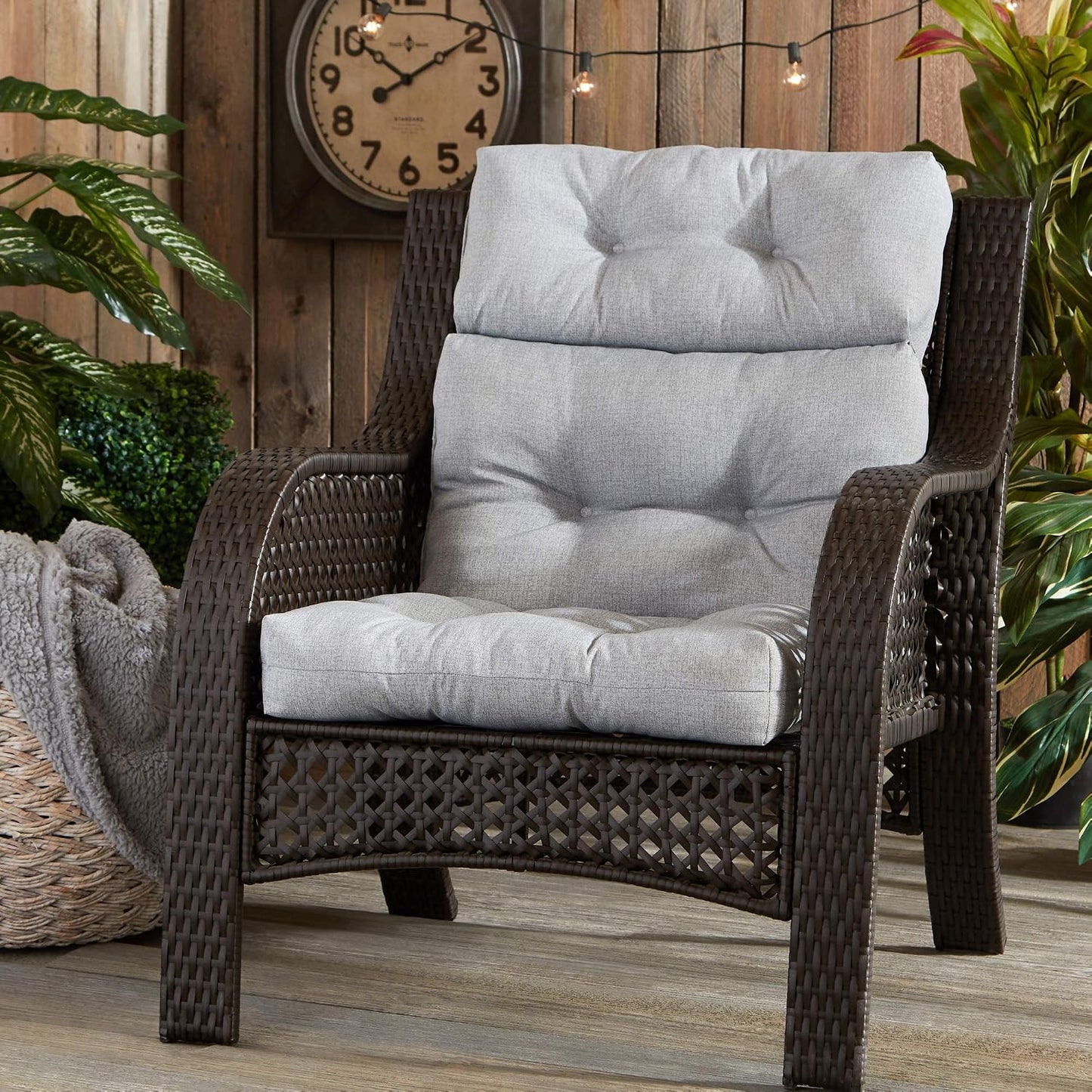 Cojín respaldo alto exterior 44x22" cemento