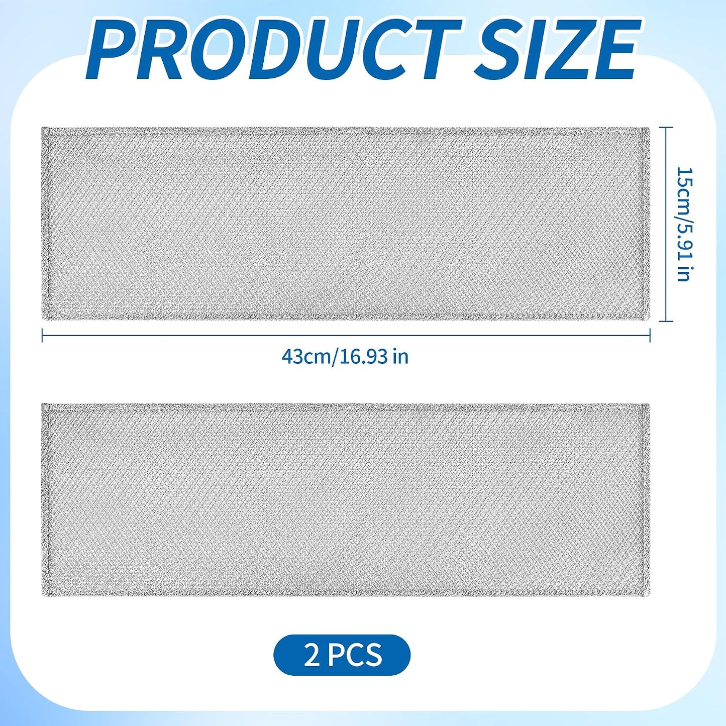 Filtro campana extractora Broan PM250 PM390 aluminio