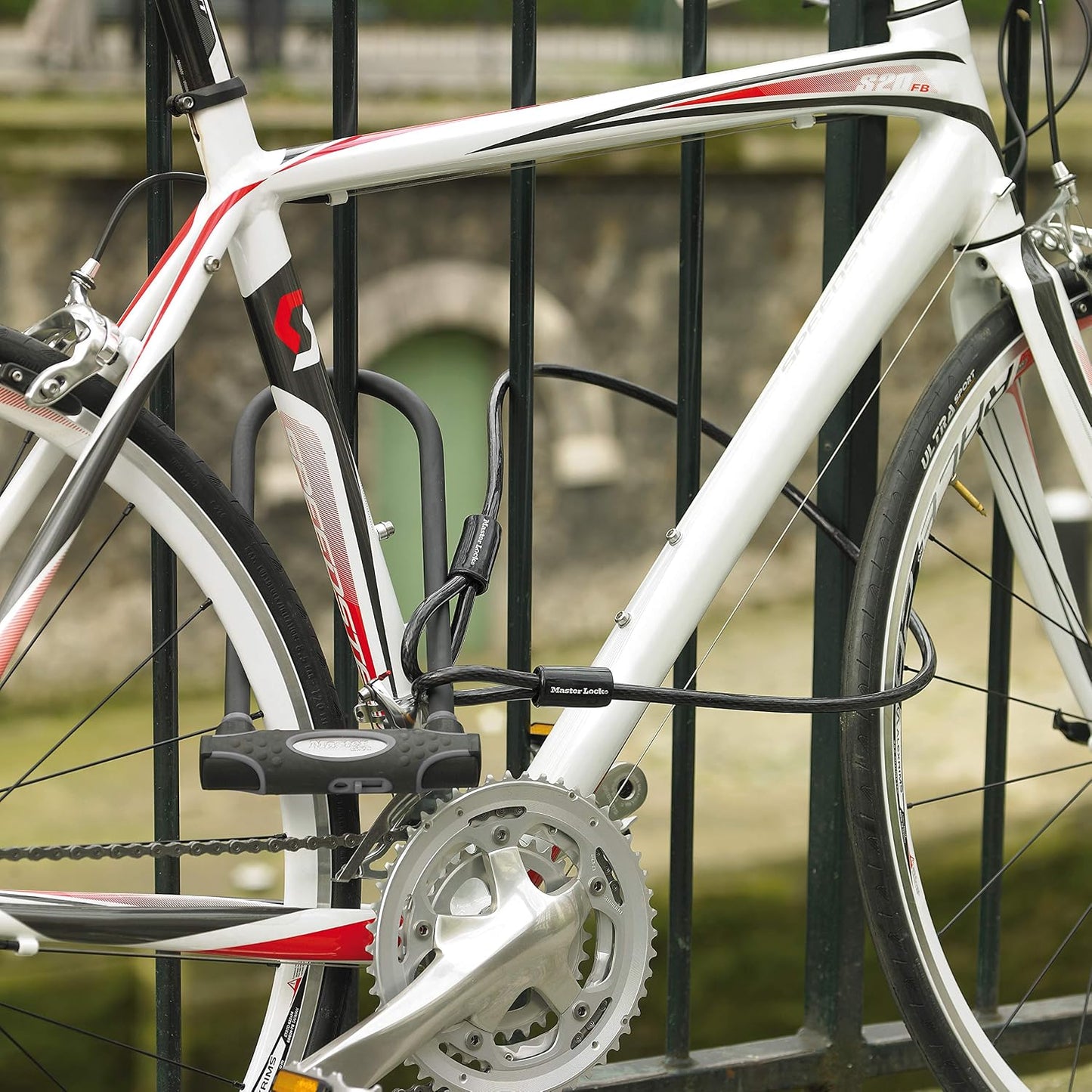 Candado bicicleta antirrobo con cable negro 8285EC