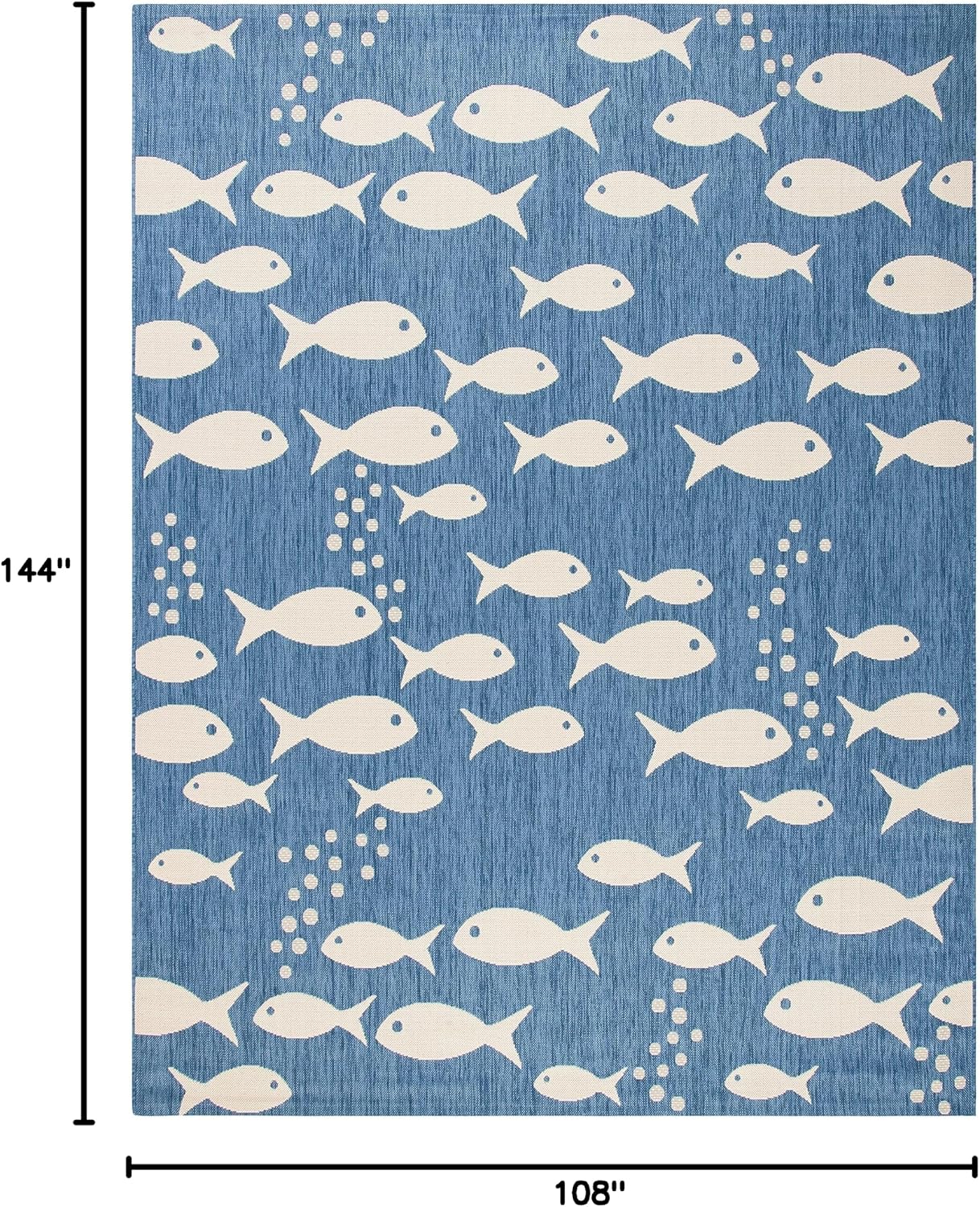 Alfombra lavable exterior 9x12ft azul beige CY6012-233