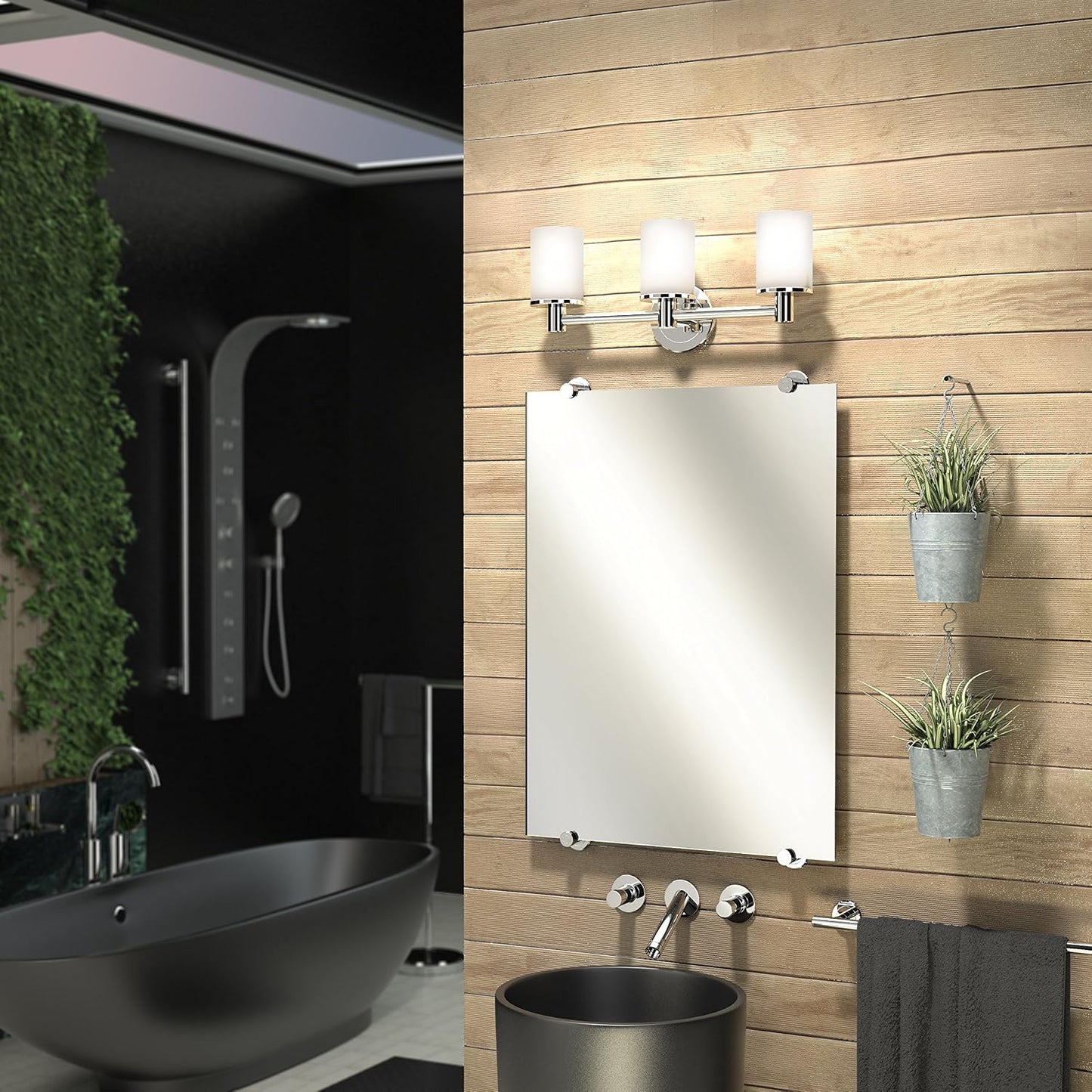 Barra agarre acero inox 12" cromada para pared