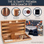 Set backgammon 17pulg madera damas dados adultos