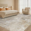 Alfombra lavable 7x9ft moderna abstracta neutra antiderrap