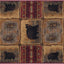 Tapete oso rojo 2x3" para entrada pasillo