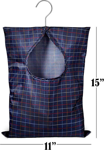 Bolsa pinzas ropa 11x15" 100 alfileres repelente agua