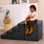 Set bloques escalada espuma suave para niños 1-3 años gris