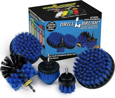 Set cepillos limpieza acuario rigidez media azules
