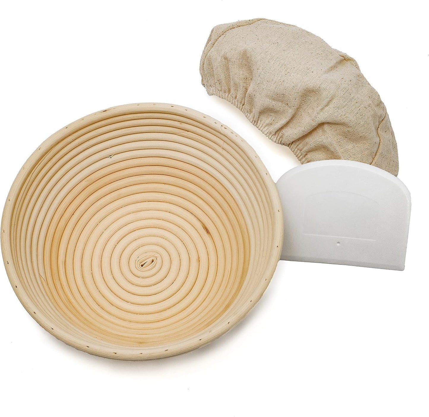 Cesta hornear pan con raspador