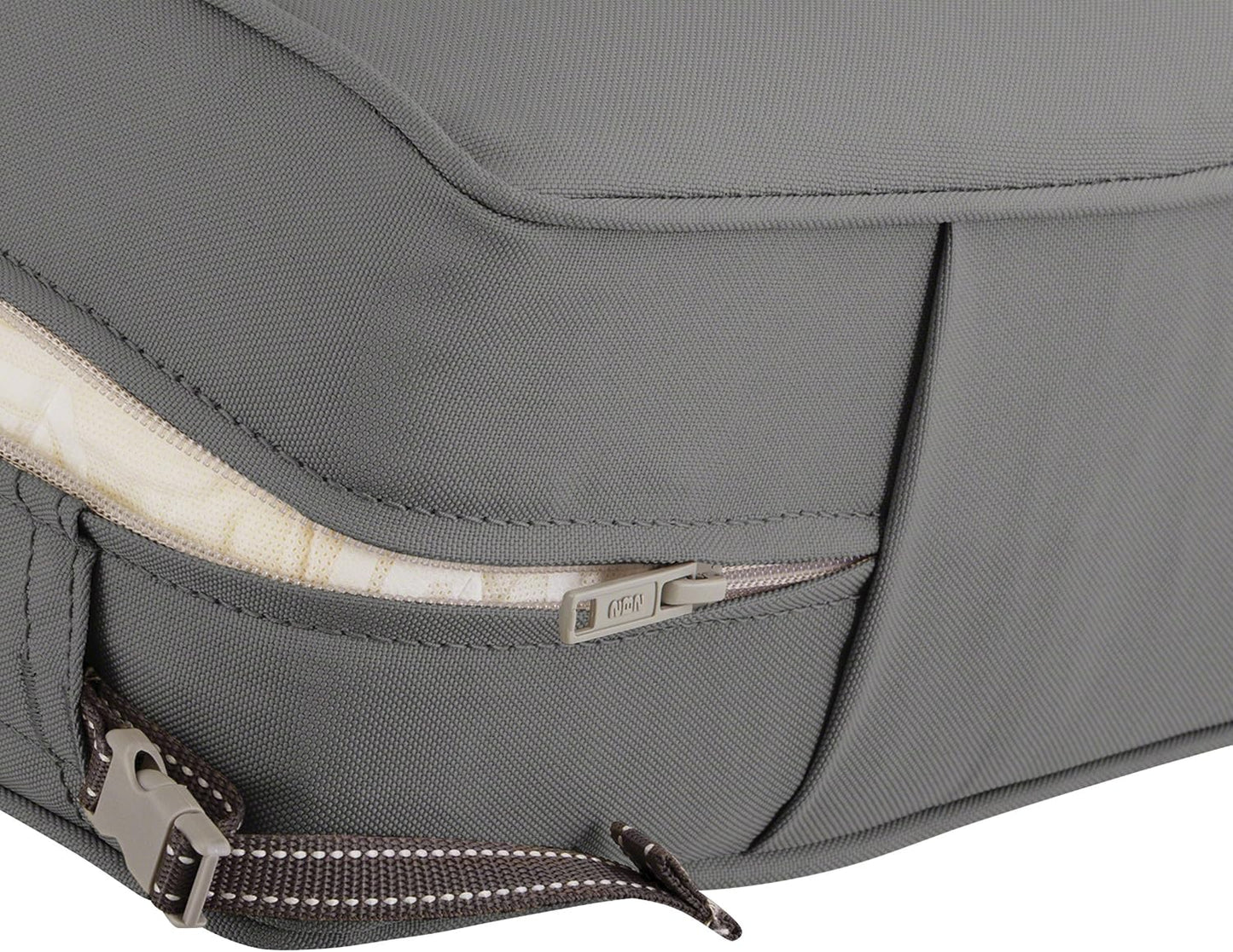 Funda deslizante cojín exterior 25x27pulg resistente agua gris