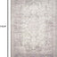 Alfombra área 6'7"x9'2" gris lavanda diseño vintage no