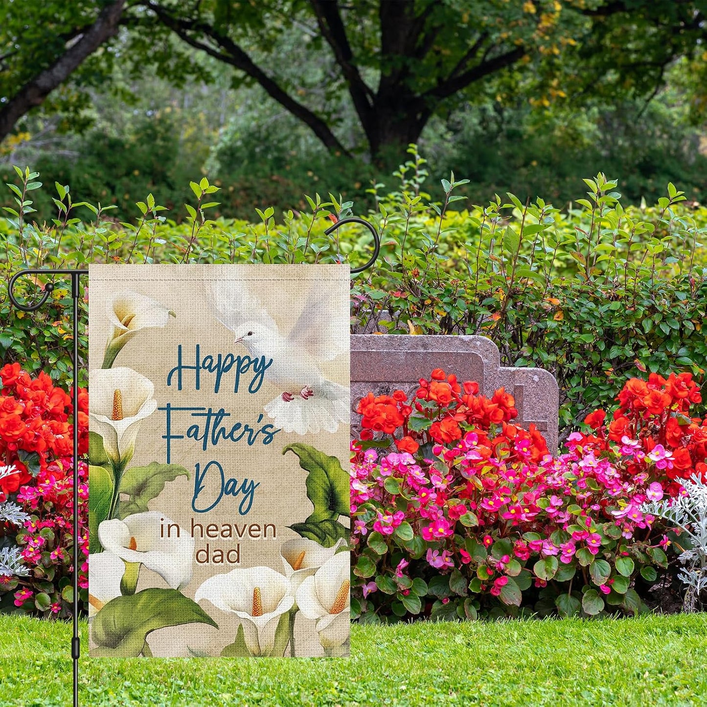 Bandera jardín 12x18" doble cara Happy Father's Day