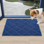 Tapete antiderrap puerta entrada 20x32" azul