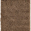 Alfombra rectangular felpa 2'2"x3'1" color marrón arenoso