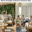 2 Cortinas exteriores adhesivas impermeables