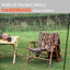 Manta lana merina 63x51" color naranja bohemio