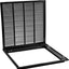 Rejilla filtro aire HVAC 20x25" cara extraible plana negra