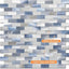 Azulejos adhesivo ladrillo mosaico baño cocina 10 azul