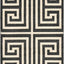 Alfombra geométrica moderna 3x3ft x 5x3ft negro/beige