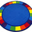 Alfombra circular para aula infantil 6ft colorida