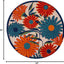 Alfombra redonda multicolor 5ft3" dormitorio sala comedor