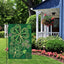 Bandera San Patricio 12x18pulg doble cara trébol búfalo cuadros