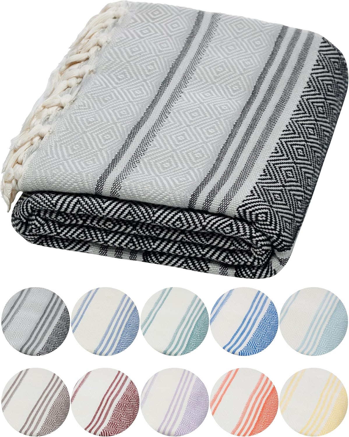Toalla turca 100% algodón Oeko-TEX ultra suave secado rápido