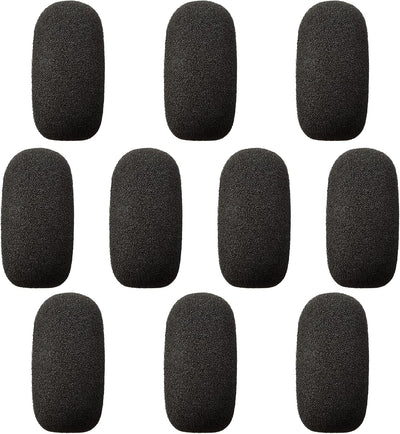 Set 10 fundas espuma micrófonos lavalier alta densidad