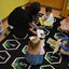 Alfombra educativa para niños 7.6x12ft color negro