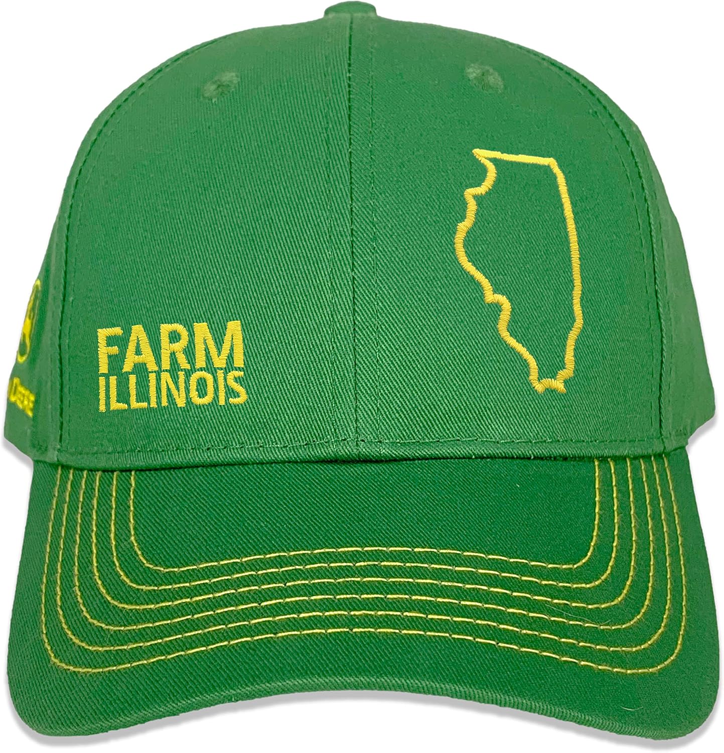 Sombrero sarga completo Farm State Pride verde amarillo