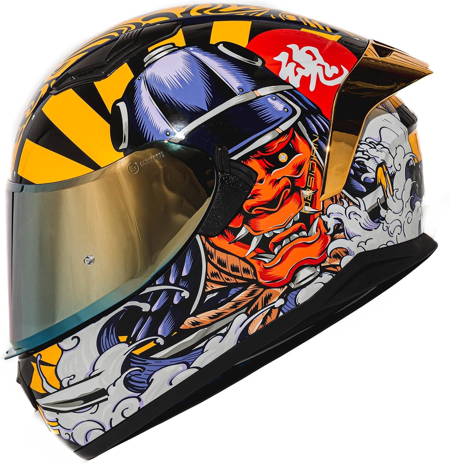 Casco motociclista cara completa visera doble aprobado DOT